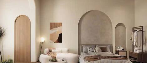 Grand Suite, 1 Bedroom, Club Lounge Access, City View | Egyptian cotton sheets, premium bedding, down comforters