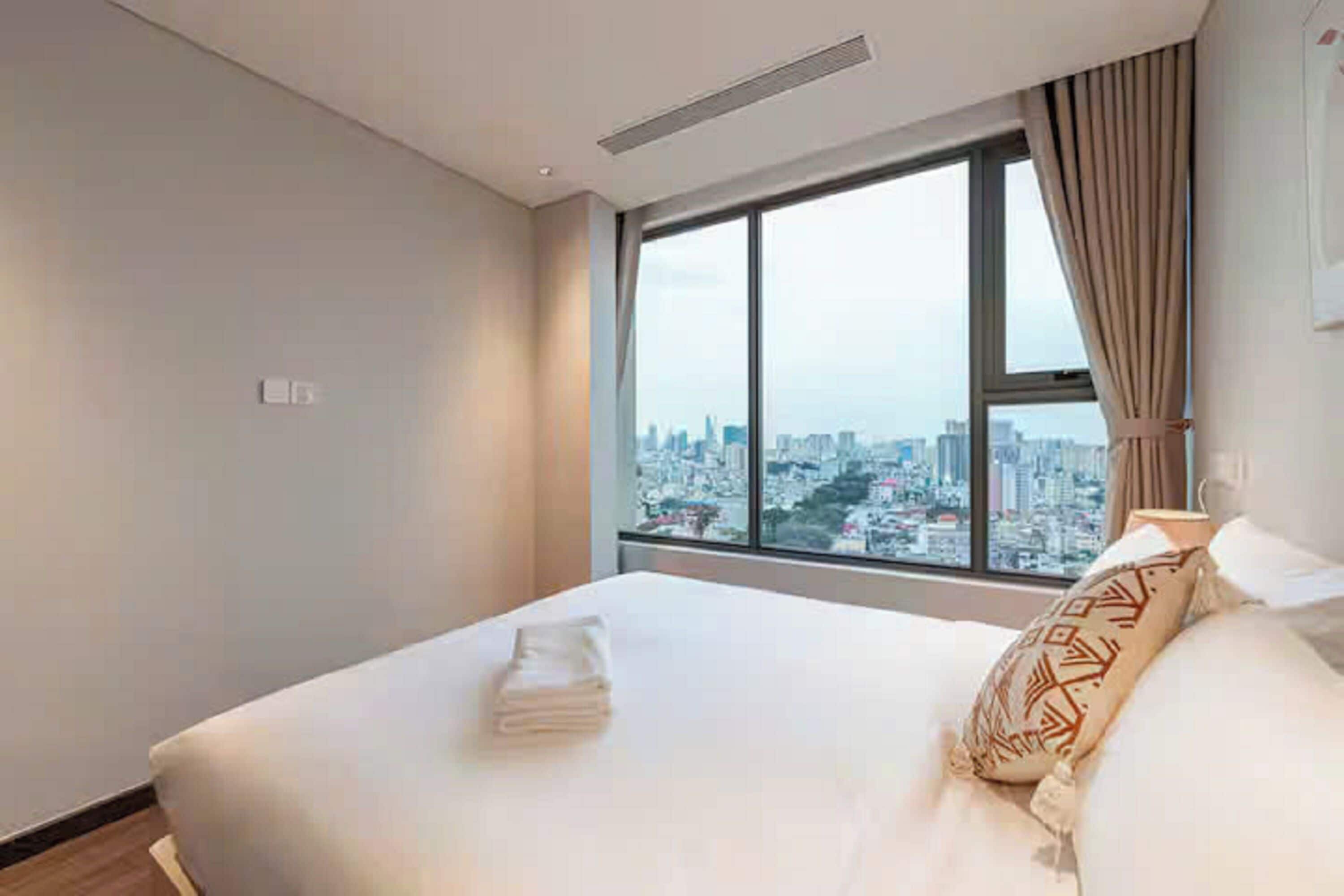 Family Suite, 3 Bedrooms, Club lounge access, City View | Egyptian cotton sheets, premium bedding, down duvets, memory-foam beds