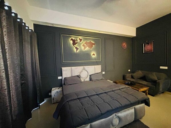 Luxury Studio Suite, Balcony, City View | In-room safe, desk, laptop workspace, blackout curtains - Luxury Studios (Jaipur)