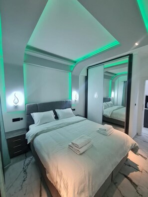 1 bedroom, iron/ironing board, Internet, bed sheets