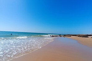 Aan het strand