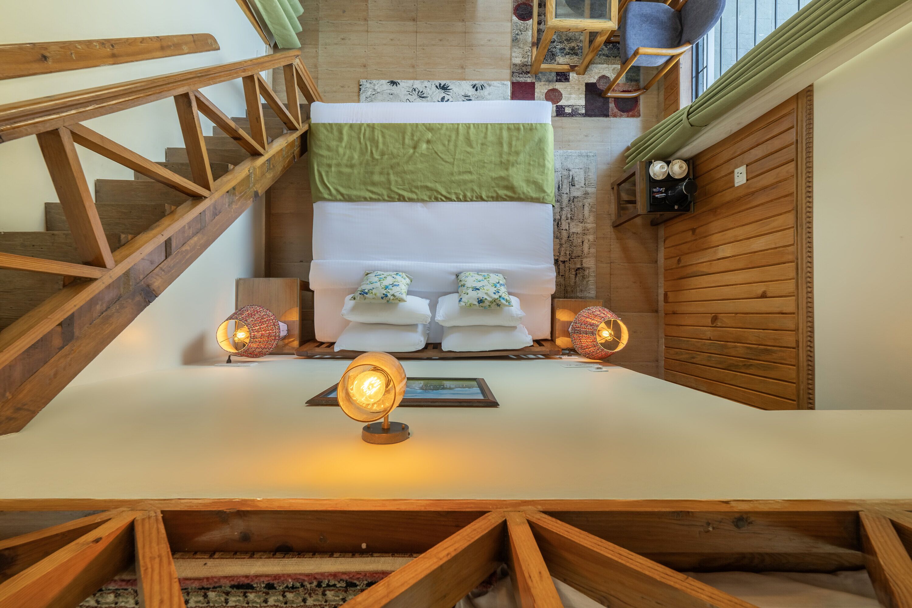 Premium Quadruple Room, 2 Double Beds, Mountain View | Free WiFi, bed sheets
