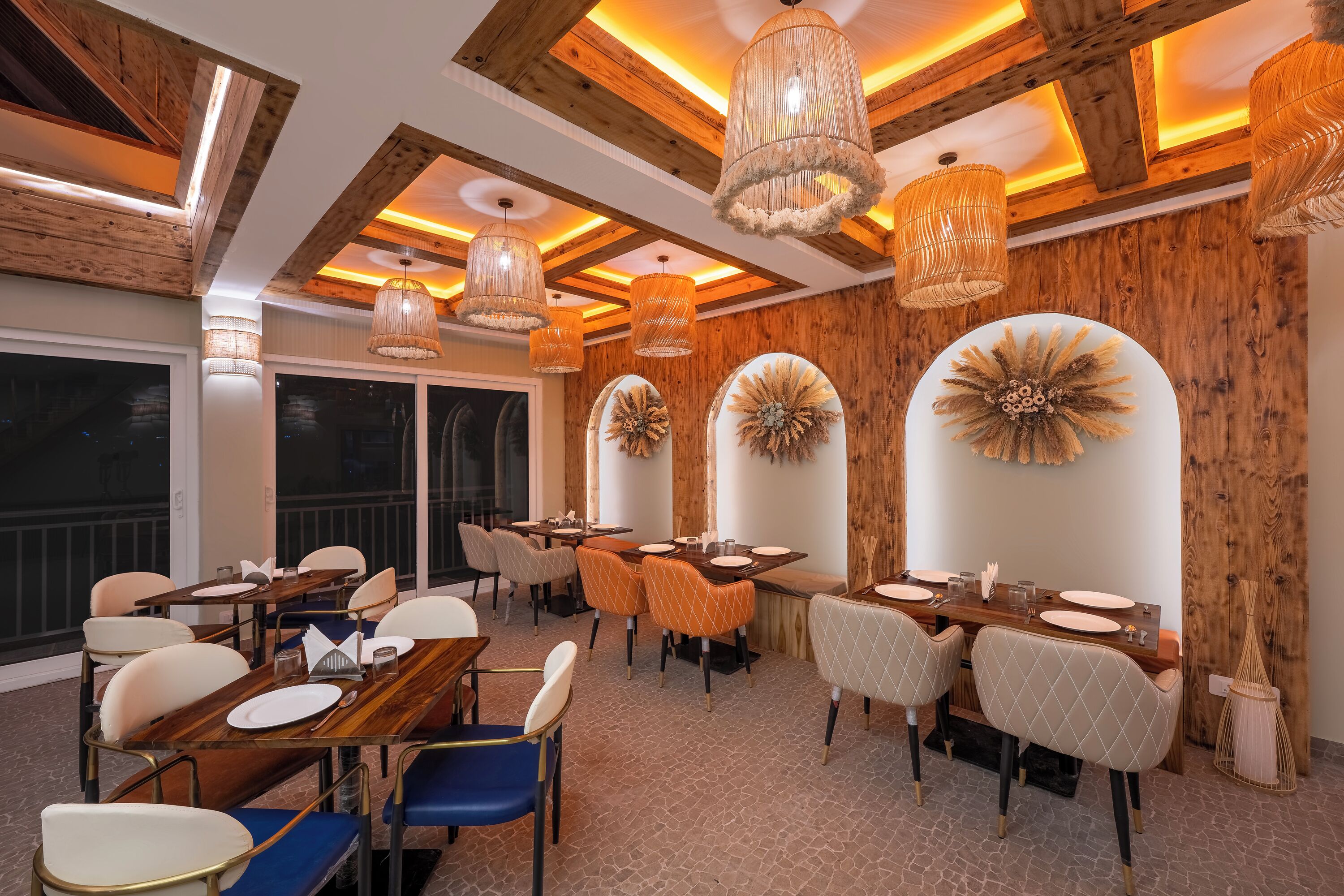 每日供应自助式早餐（每人 INR 1000）