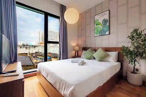 Family Suite, 3 Bedrooms, Club lounge access, City View | View from room - Vivian Boutique D'mension Residence (Cau Ong Lanh)