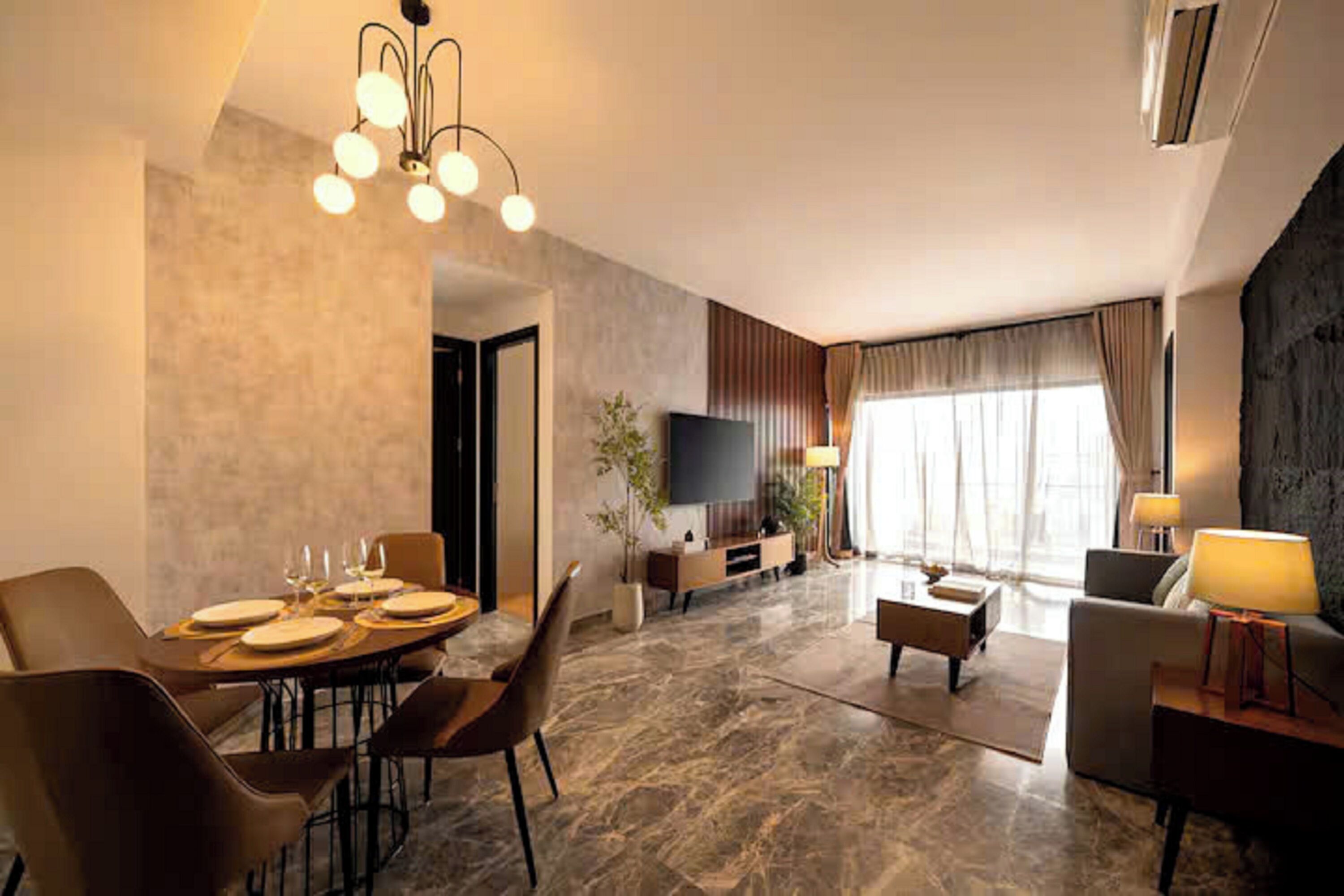 Grand Suite, 1 Bedroom, Club lounge access, City View | Egyptian cotton sheets, premium bedding, down duvets