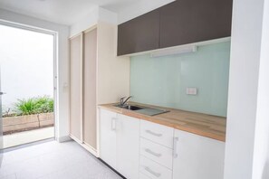 Microwave, coffee/tea maker, toaster