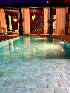 Una piscina riscaldata