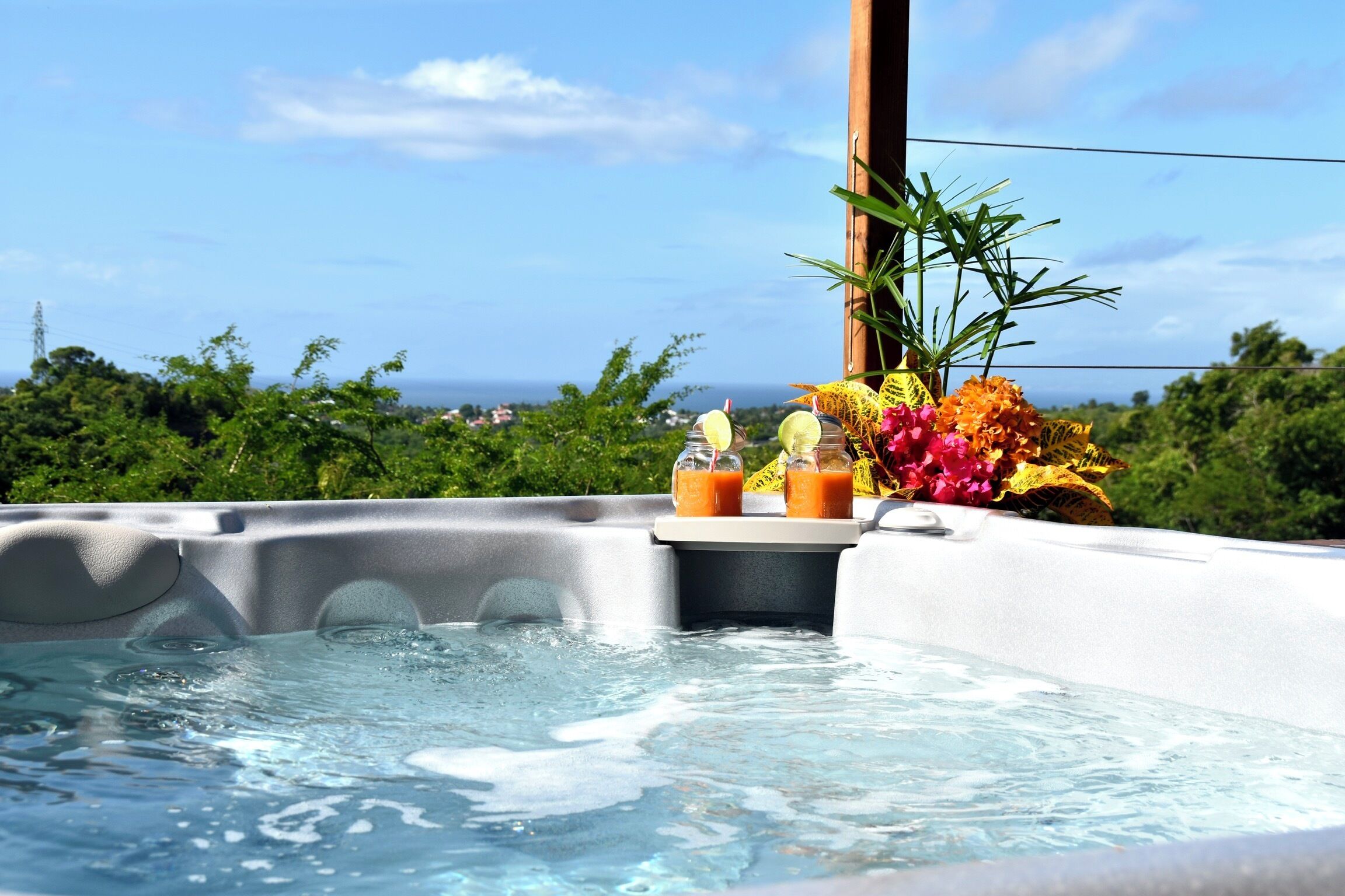 Idromassaggio all'aperto