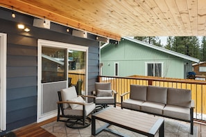 Signature Cabin, 2 Bedrooms, Hot Tub, Mountain View | Terrace/patio - Sleepy Bear (Big Bear Lake)
