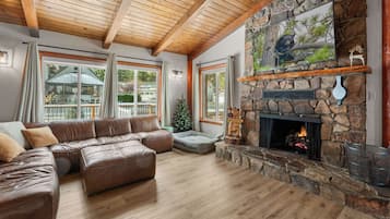 Signature Cabin, 2 Bedrooms, Hot Tub, Mountain View | Living area