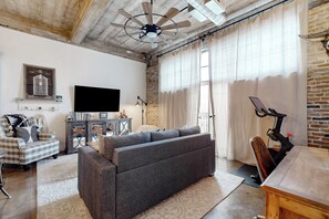 Interior - Luxe 1BR Downtown Loft in Historical Building (Waco)