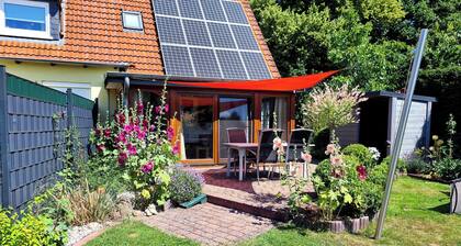 Comfortable house with fireplace/conservatory, fenced garden. Dog friendly!