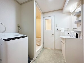 Japanese-style Apartment, Balcony | Bathroom | Slippers - Dai3Kuboi 405 (Hiroshima)