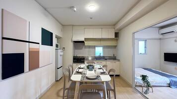 Japanese-style Apartment , Balcony | Iron/ironing board, free WiFi