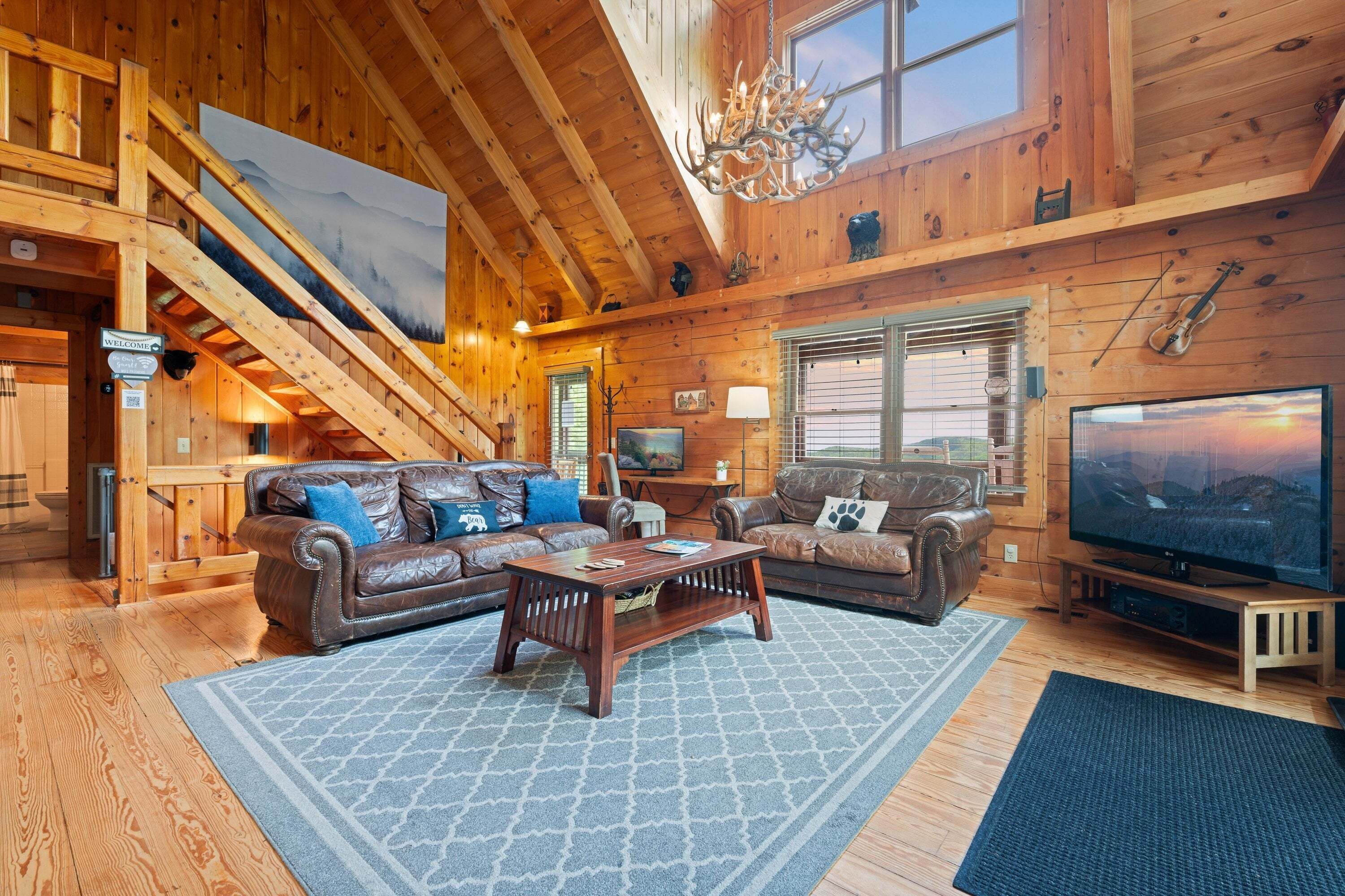 Cabana, 5 quartos | Área de estar | Smart TV