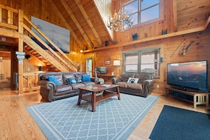 Cabana, 5 quartos | Área de estar | Smart TV