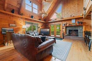 Cabana, 5 quartos | Área de estar | Smart TV