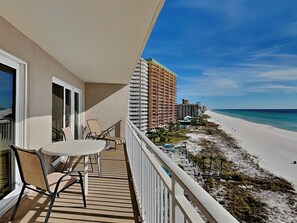 Outdoor dining - Dunes of Panama #D702 | Gulf Front + Amenities (Panama City Beach)