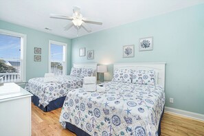 12 bedrooms, free WiFi, bed sheets - Large 12-Bedroom Duplex Second Row Steps to Shore (Garden City Beach)