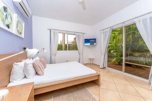 Villa familiar, 3 habitaciones, patio, vista al jardín | Tabla de planchar con plancha y wifi gratis