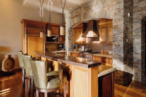 Fridge, microwave, oven, stovetop - See Forever Penthouse by InvitedHome | Walk to Hike and Festivals, Views, Firepl (Mountain Village)