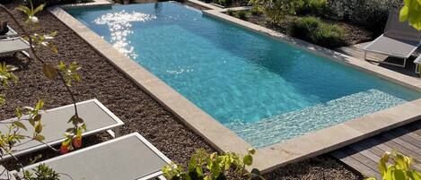 A heated pool