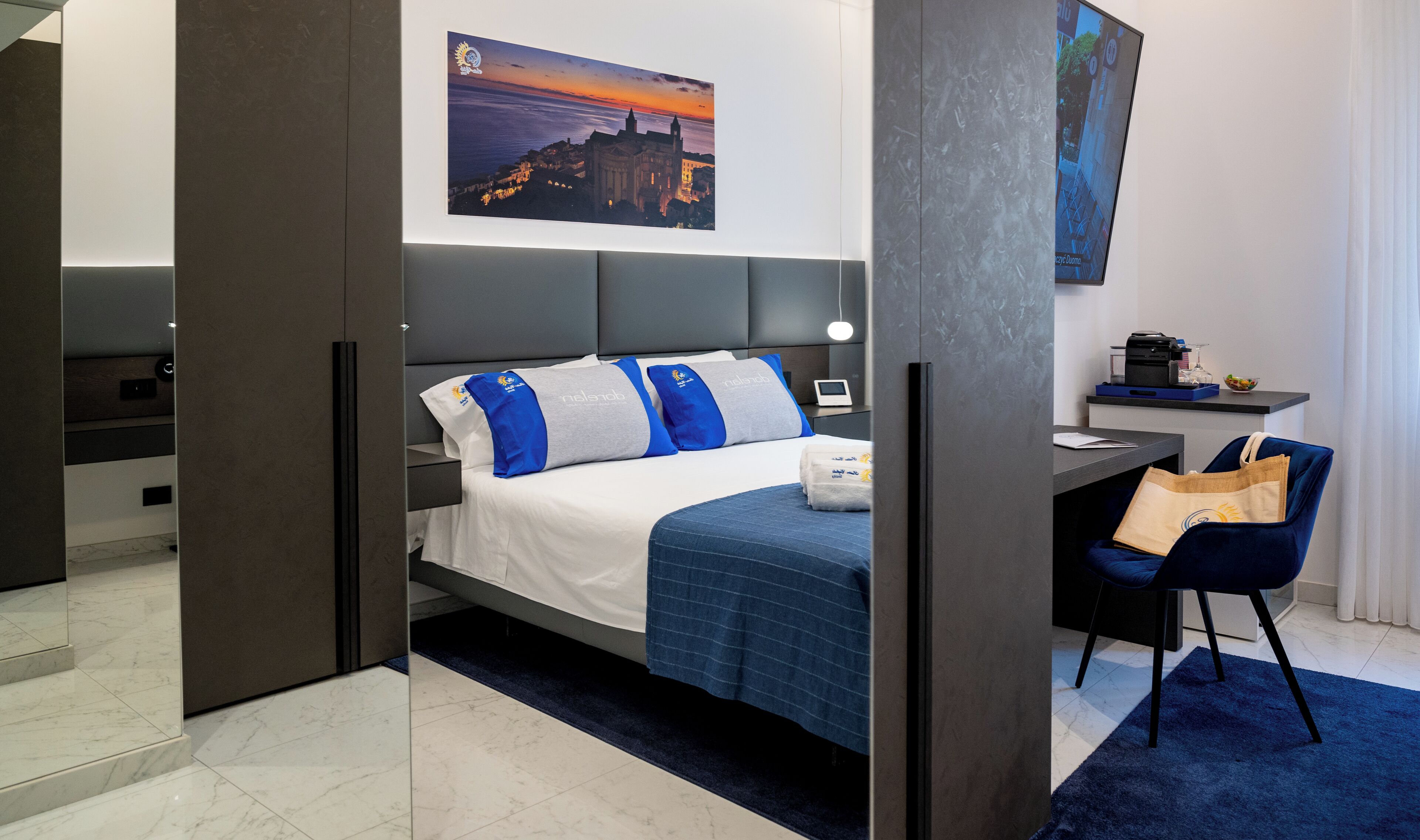 Deluxe Double Room, City View, Courtyard Area | In-room safe, blackout drapes, soundproofing, iron/ironing board