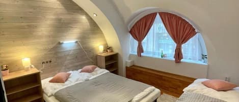 2 bedrooms, desk, iron/ironing board, free WiFi