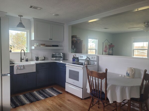 Microwave, oven, stovetop