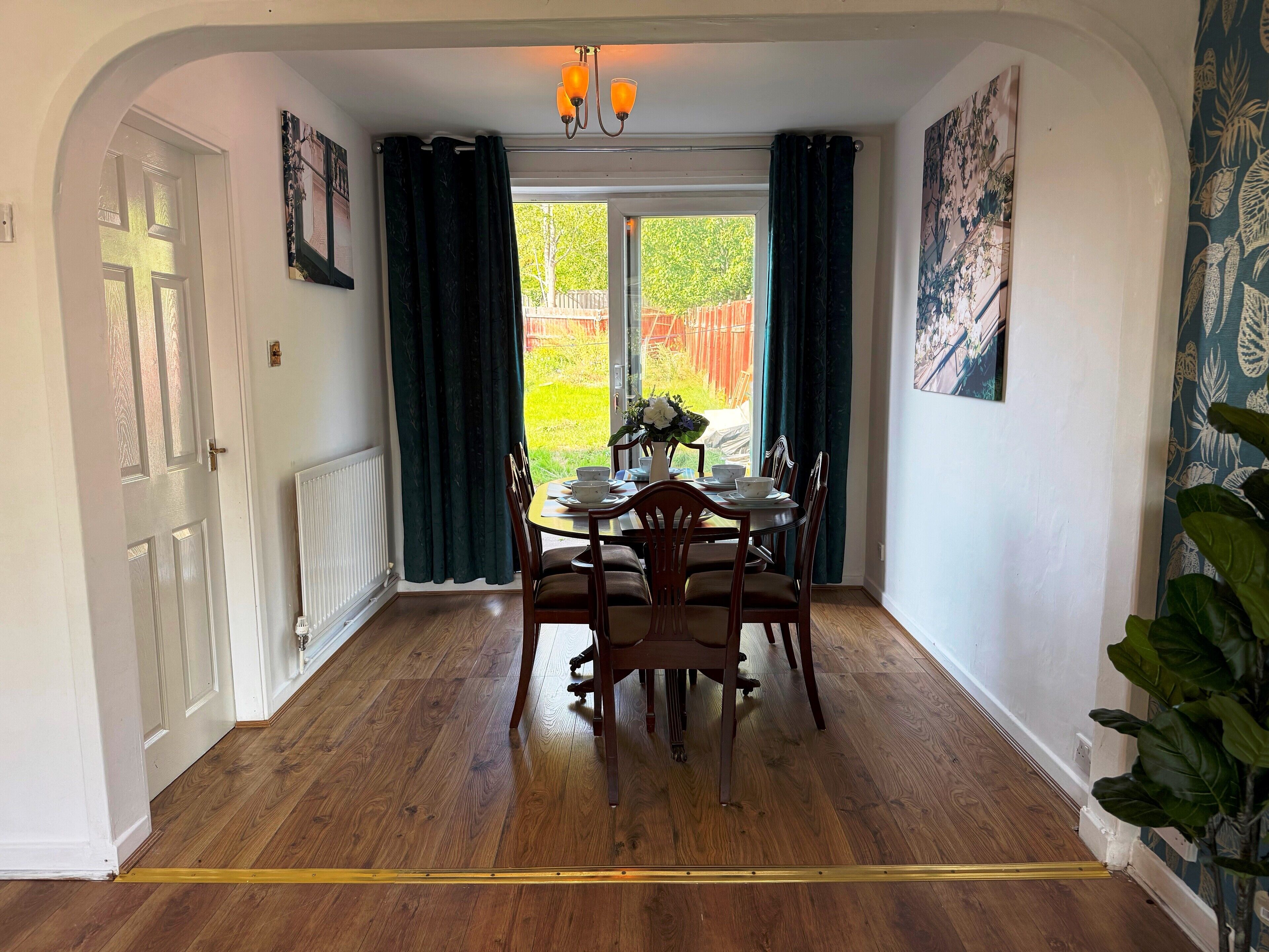 하우스, 침실 3개, 파티오, 정원 전망 | 객실 내 식사 공간