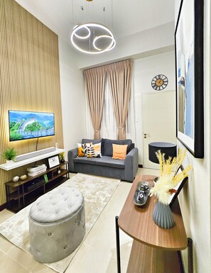 Living area - Condo in Davao City - 2BR Penthouse @ Verdon Parc (Davao City)