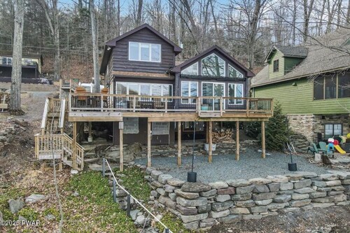 Lakefront Retreat with Unobstructed Lake View + Spacious Dock!