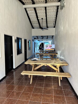 Dining - Remodeled 5 bedroom boutique hotel with AC in El Cuco, steps from the beach (El cuco)