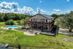 Exterior - 5-Acre Retreat with Heated Pool & Private Pond (San Leon)
