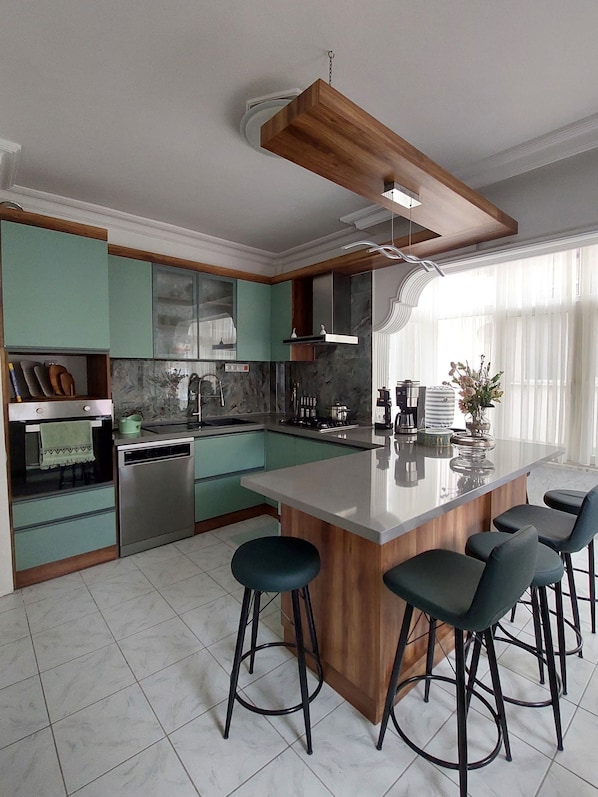 Oven, stovetop, dishwasher