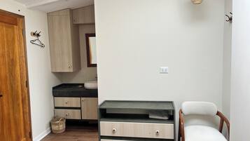 Comfort Room | Bathroom | Shower, rainfall showerhead, hair dryer, towels