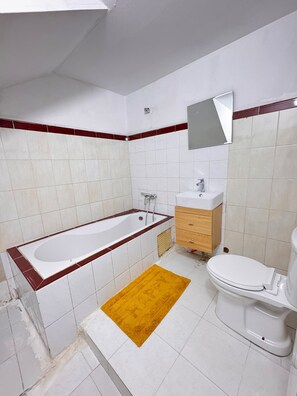 Towels, soap, toilet paper