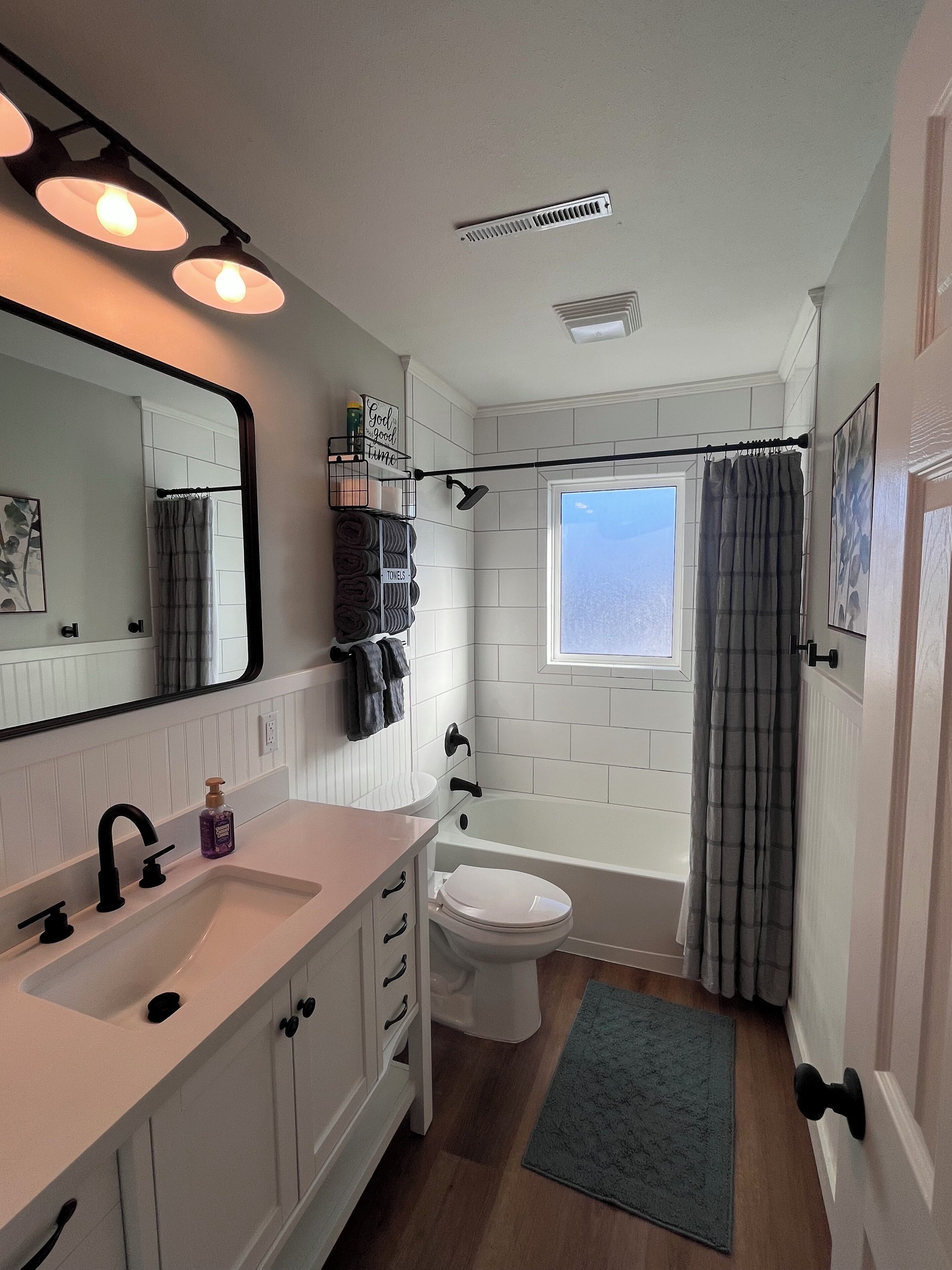 Towels, soap, toilet paper