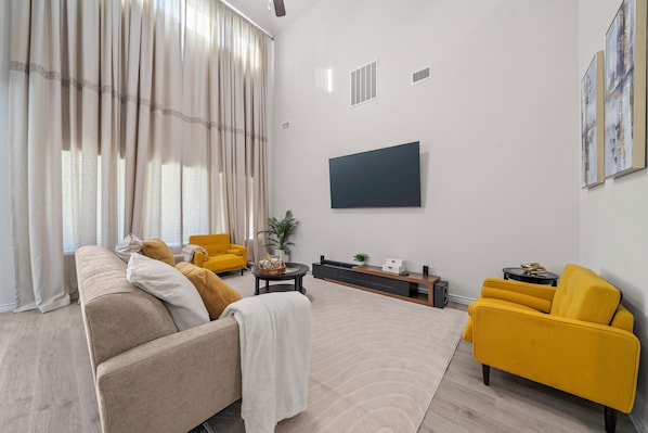 Villa, Mobility Accessible, Non Smoking | Living area - Luxurious 4-Bed Home in Aubrey TX (Krugerville)