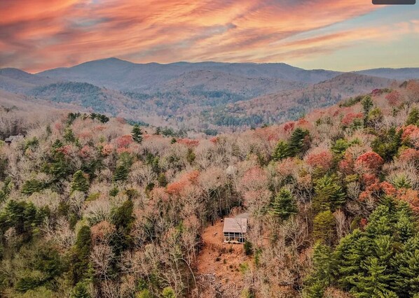 Aerial view - Secluded Cabin in Aska Adventure Area (Cherry Log)