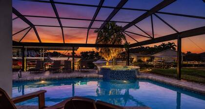 Escape to Paradise | Stunning Gulf-Access Waterfront Home with Heated Pool, Spa & Boat Dock
