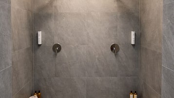 Haartrockner, Handtücher, Seife, Shampoo