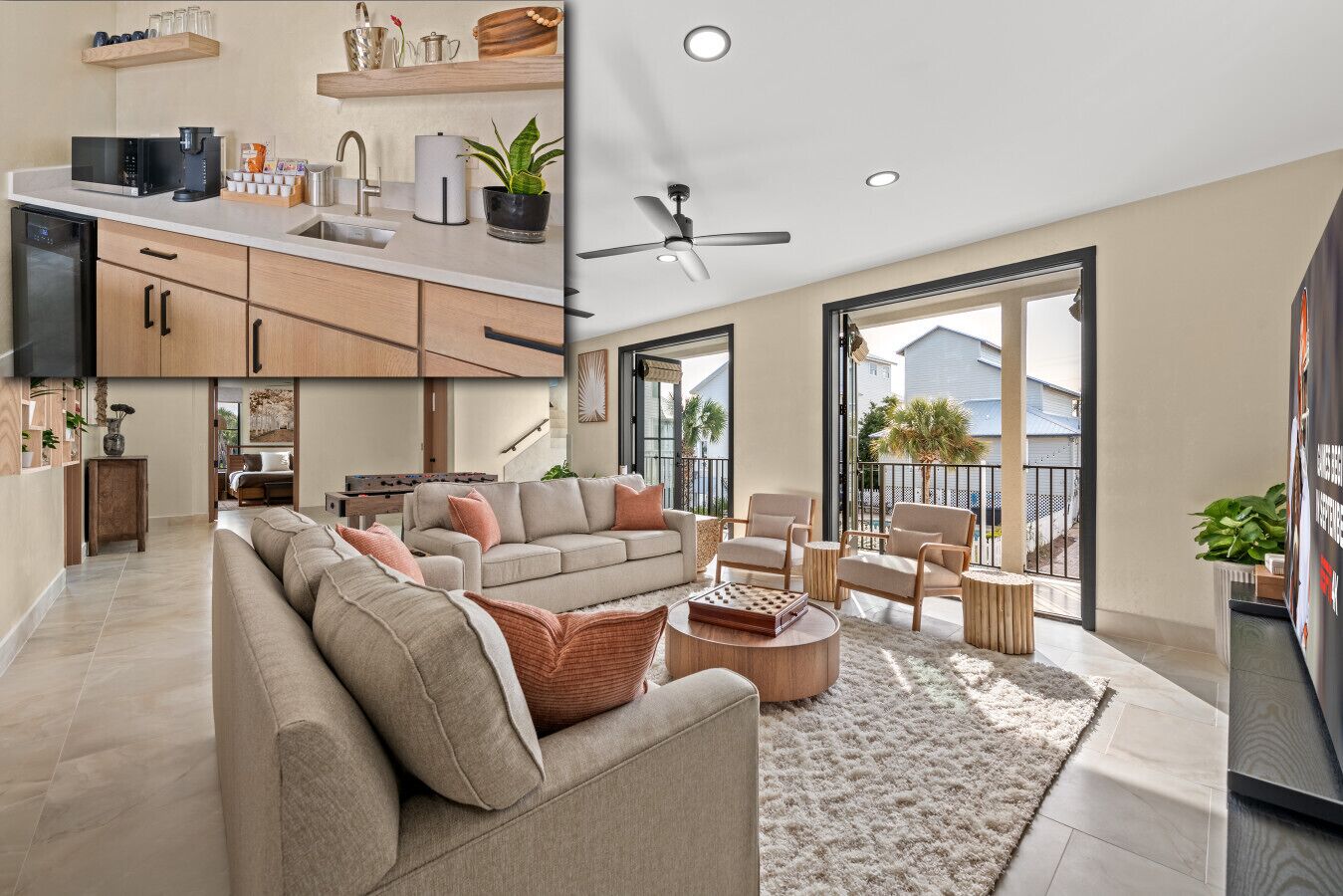 Télévision, jeux vidéo, baby-foot, livres