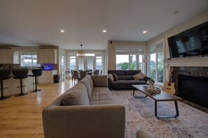 Smart TV, video games, foosball, table tennis