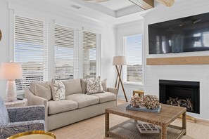 TV, fireplace, stereo, offices