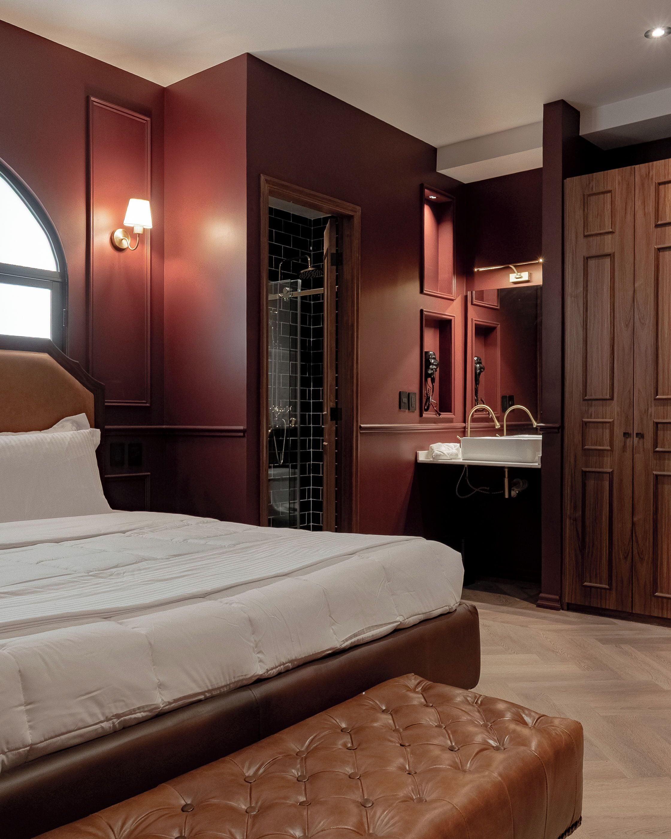 Habitación de lujo, vista a la ciudad | Sábanas de algodón egipcio y ropa de cama de alta calidad 