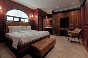 Luxe kamer, uitzicht op de stad | Lakens van Egyptisch katoen, luxe beddengoed