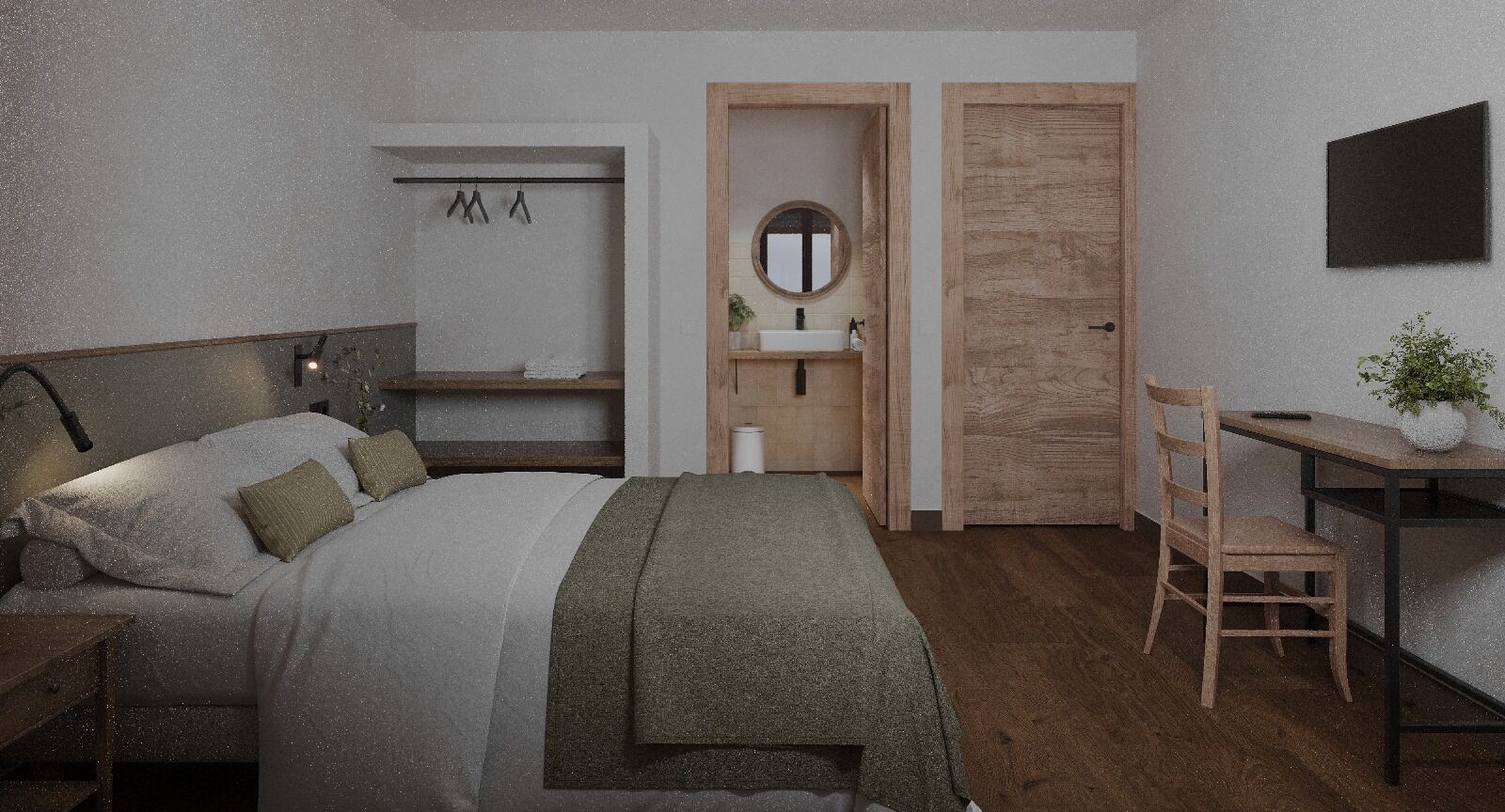 Habitación básica doble | Wifi gratis