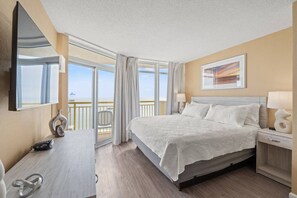 2 bedrooms, iron/ironing board, free WiFi, bed sheets - Oceanfront End Unit with Sunrise & Sunset Views (North Myrtle Beach)