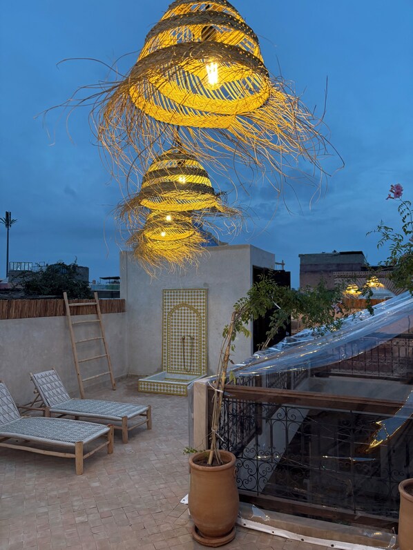 Terrace/patio - Riad TILELI Marrakech Riad of 4 rooms with private bathroom in the heart of the Medina (Marrakech)